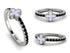 Elegant Enamel Clover Black Diamond Ring - Clover No. 9 image 7