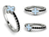Elegant Enamel Clover Black Diamond Ring - Clover No. 9 image 8