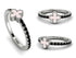 Elegant Enamel Clover Black Diamond Ring - Clover No. 9 image 9