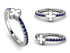 Elegant Enamel Clover Sapphire Ring - Clover No. 15 image 7