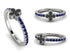 Elegant Enamel Clover Sapphire Ring - Clover No. 15