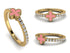 Elegant Enamel Clover Diamond Ring - Clover No. 1