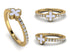 Elegant Enamel Clover Diamond Ring - Clover No. 1