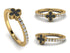 Elegant Enamel Clover Diamond Ring - Clover No. 1