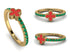 Elegant Enamel Clover Emerald Ring - Clover No. 4 image 11