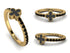 Elegant Enamel Clover Black Diamond Ring - Clover No. 7 image 13