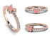 Elegant Enamel Butterfly Diamond Ring - Butterfly No. 2