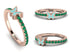 Elegant Enamel Butterfly Emerald Ring - Butterfly No. 5 image 6