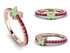 Elegant Enamel Butterfly Ruby Ring - Butterfly No. 11