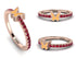 Elegant Enamel Butterfly Ruby Ring - Butterfly No. 11 image 1