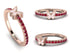 Elegant Enamel Butterfly Ruby Ring - Butterfly No. 11