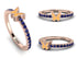 Elegant Enamel Butterfly Sapphire Ring - Butterfly No. 14