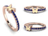 Elegant Enamel Butterfly Sapphire Ring - Butterfly No. 14 image 5