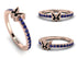 Elegant Enamel Butterfly Sapphire Ring - Butterfly No. 14