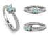 Elegant Enamel Butterfly Diamond Ring - Butterfly No. 3