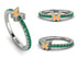 Elegant Enamel Butterfly Emerald Ring - Butterfly No. 6