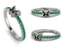 Elegant Enamel Butterfly Emerald Ring - Butterfly No. 6 image 2