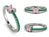 Elegant Enamel Butterfly Emerald Ring - Butterfly No. 6 image 14