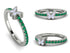 Elegant Enamel Butterfly Emerald Ring - Butterfly No. 6