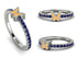 Elegant Enamel Butterfly Sapphire Ring - Butterfly No. 15 image 4