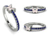 Elegant Enamel Butterfly Sapphire Ring - Butterfly No. 15