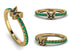 Elegant Enamel Butterfly Emerald Ring - Butterfly No. 4 image 7