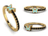 Elegant Enamel Butterfly Black Diamond Ring - Butterfly No. 7
