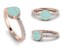 Elegant Enamel Smile Diamond Ring - Smile No. 2