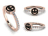 Elegant Enamel Smile Diamond Ring - Smile No. 2