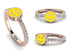 Elegant Enamel Smile Diamond Ring - Smile No. 2 image 6