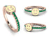 Elegant Enamel Smile Emerald Ring - Smile No. 5