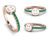 Elegant Enamel Smile Emerald Ring - Smile No. 5 image 8