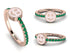 Elegant Enamel Smile Emerald Ring - Smile No. 5