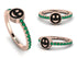 Elegant Enamel Smile Emerald Ring - Smile No. 5