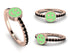 Elegant Enamel Smile Black Diamond Ring - Smile No. 8