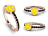 Elegant Enamel Smile Black Diamond Ring - Smile No. 8 image 2