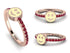 Elegant Enamel Smile Ruby Ring - Smile No. 11