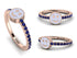 Elegant Enamel Smile Sapphire Ring - Smile No. 14 image 9