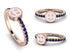 Elegant Enamel Smile Sapphire Ring - Smile No. 14 image 10