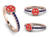 Elegant Enamel Smile Sapphire Ring - Smile No. 14 image 12