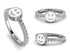 Elegant Enamel Smile Diamond Ring - Smile No. 3
