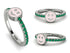Elegant Enamel Smile Emerald Ring - Smile No. 6