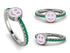 Elegant Enamel Smile Emerald Ring - Smile No. 6