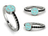 Elegant Enamel Smile Black Diamond Ring - Smile No. 9
