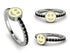 Elegant Enamel Smile Black Diamond Ring - Smile No. 9 image 4