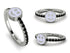 Elegant Enamel Smile Black Diamond Ring - Smile No. 9 image 9