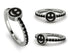 Elegant Enamel Smile Black Diamond Ring - Smile No. 9 image 1