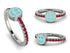 Elegant Enamel Smile Ruby Ring - Smile No. 12 image 3