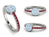 Elegant Enamel Smile Ruby Ring - Smile No. 12