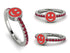 Elegant Enamel Smile Ruby Ring - Smile No. 12 image 1